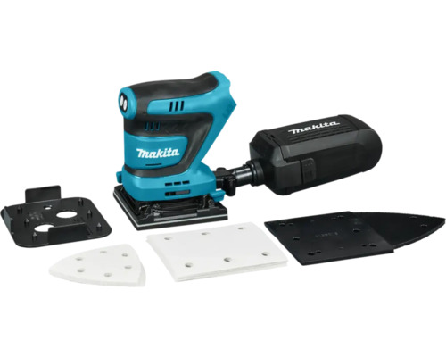 Ponceuse à logo Makita avec papier abrasif et accessoires