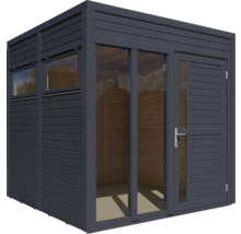 Gartenhaus Bertilo Cubo 2 Office inkl. Fußboden 226 x 240 cm anthrazit