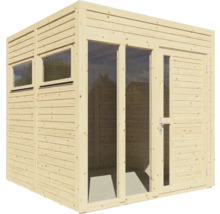 Gartenhaus Bertilo Cubo 2 Office inkl. Fußboden 226 x 240 cm natur