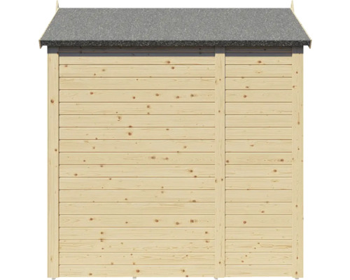 Gartenhaus aus Holz mit Dachpappe