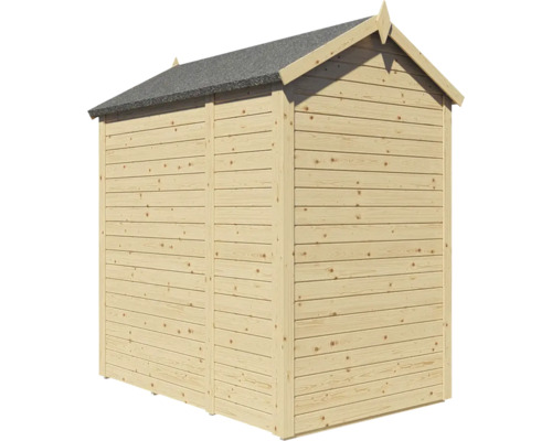 Holzgartenhaus mit Bitumendach