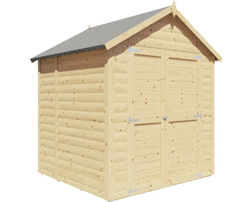 Holzgartenhaus mit Doppeltür und Satteldach