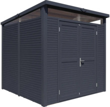 Gartenhaus Bertilo Woodline Pultdach mit Fußboden 226 x 240 cm anthrazit