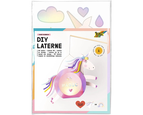 Set de bricolage lanternes Sweet Rainbow arc-en-ciel licorne