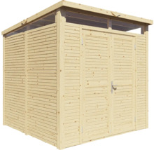 Gartenhaus Bertilo Woodline Pultdach mit Fußboden 226 x 240 cm natur