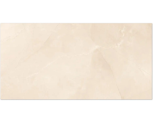 Feinsteinzeug Wand- und Bodenfliese Centura crema 60 x 120 x 0,9 cm glänzend rektifiziert