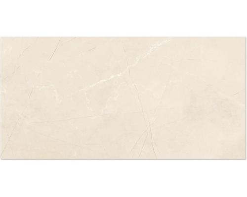 Beige Bodenfliese mit Marmoroptik.