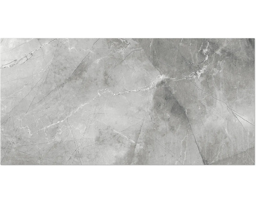 Carrelage pour mur et sol en grès cérame fin Candy grey 60 x 120 cm  rectifié - HORNBACH