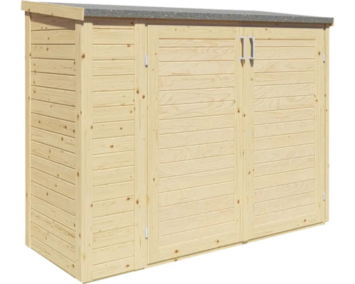 Holz Geräteschuppen mit Doppeltür und Pultdach