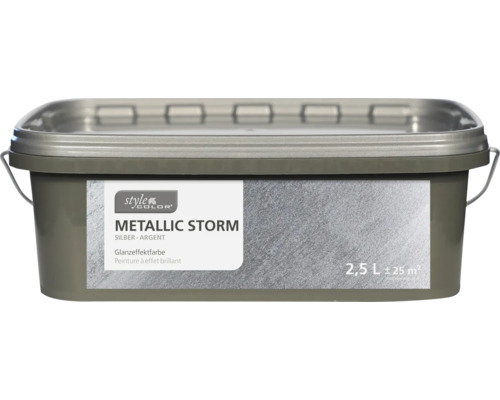 Peinture à effet brillant StyleColor METALLIC STORM argent 2,5l