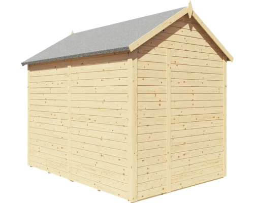 Gartenhaus aus Holz mit Bitumendach