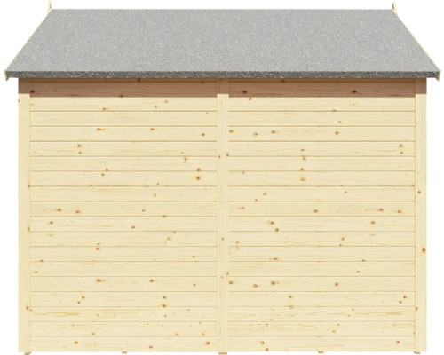 Gartenhaus aus Holz mit Dachpappe