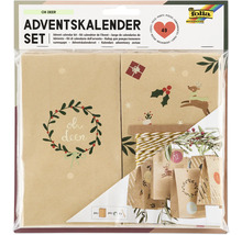 Kit de calendrier de l''Avent avec sachets, ficelle et autocollants