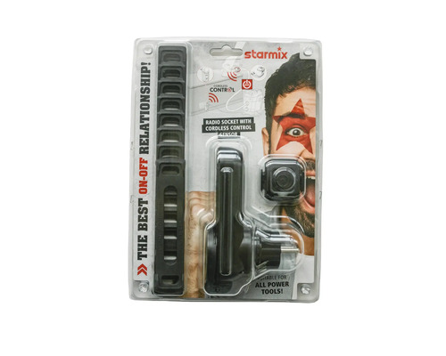 Prise radio Starmix avec commande radio et capteur dans l’emballage