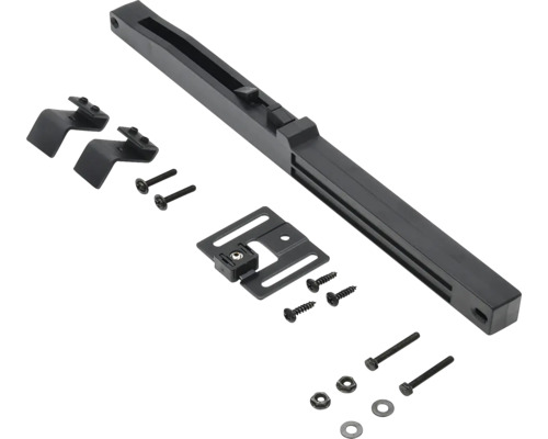 Système Soft-Close individuel noir pour portes coulissantes en acier