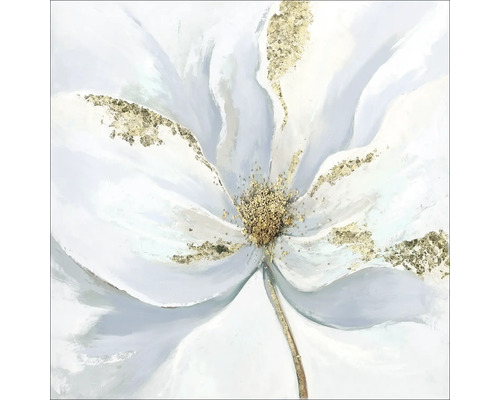 Tableau sur toile Original Pastel Flowers II 100x100 cm