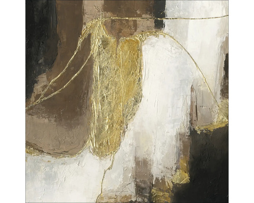Tableau sur toile Original Minimal-Abstract-Gold I 100x100 cm