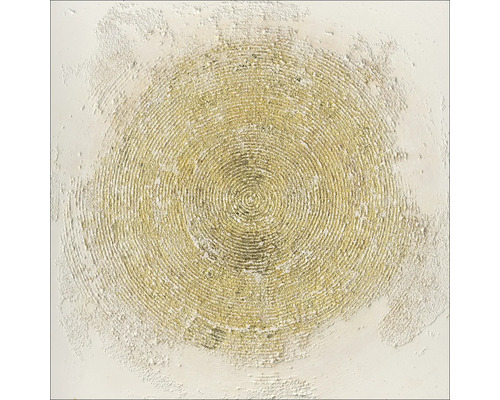 Leinwandbild Original Minimal-Abstract-Gold III 100x100 cm