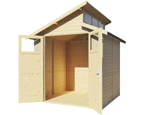 Holzgartenhaus mit Doppeltür und Fenster