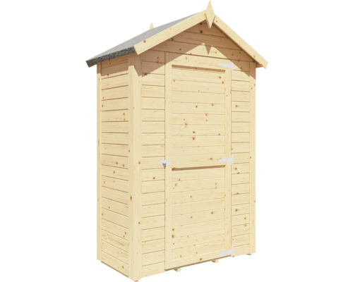 Holz Gartenschrank mit einer Tür und Satteldach