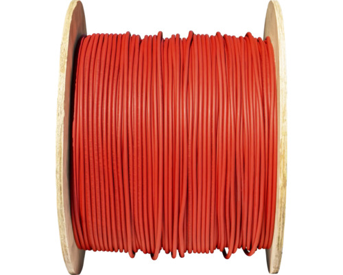 Bobine de câble électrique rouge