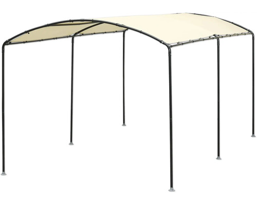 Pavillon mit Stoffdach und Stahlgestell