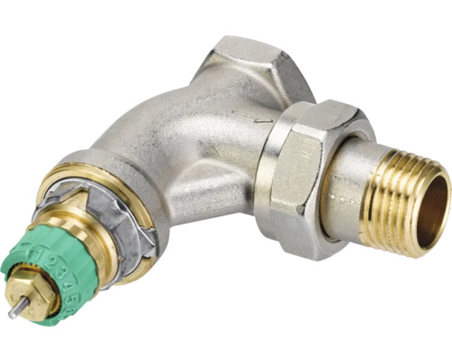 Robinet d''équerre pour radiateur avec thermostat