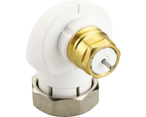 Eckventil aus Messing, Kunststoff und Metall für Sanitärinstallationen