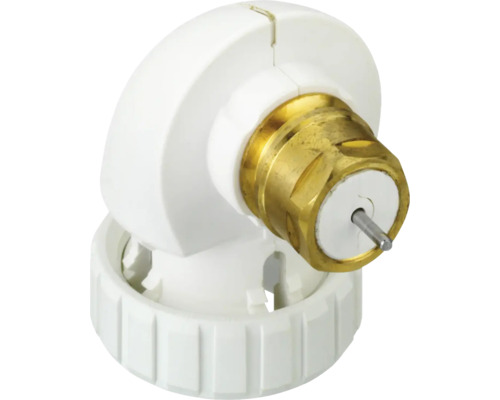 Équerre en laiton avec raccord de tête thermostatique