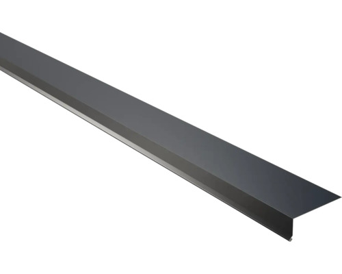 Support de gouttière PRECIT 95° pour tôle trapézoïdale W20 gris anthracite RAL 7016 2000 x 80 x 30 mm