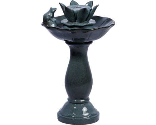 Fontaine en céramique avec figurine de grenouille pour le jardin