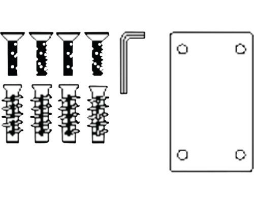 Befestigungssatz Pressalit edelstahl V8654