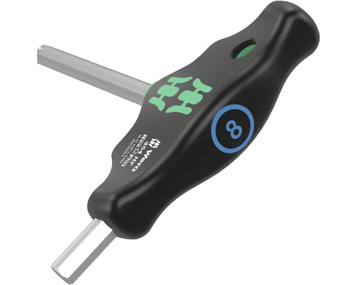 Wera Innensechskantschlüssel mit T Griff, Größe 8