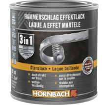 HORNBACH Hammerschlaglack Effektlack 3in1 glänzend silber 250 ml-thumb-3