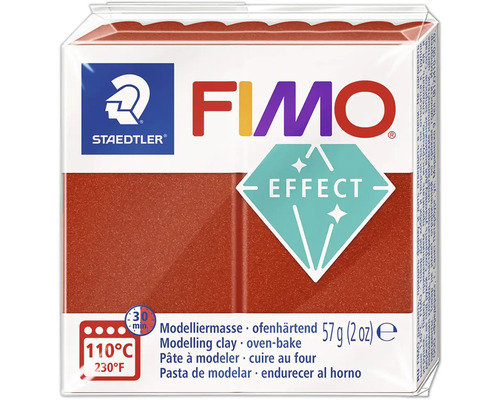 Pâte à modeler FIMO Effect cuivre métallique 57 g Pâte à modeler Fimo Effect, durcissant au four, 57 grammes