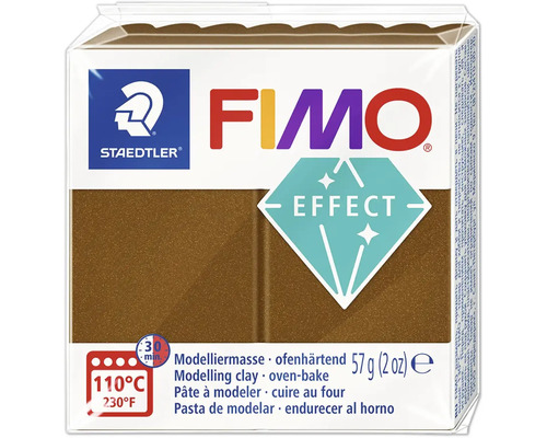 Pâte à modeler FIMO Effect bronze antique métallique 57 g Pâte à modeler Staedtler Fimo Effect, cuisson au four, 57 grammes
