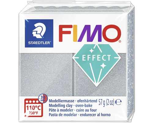 Fimo effect argent métallique 57g