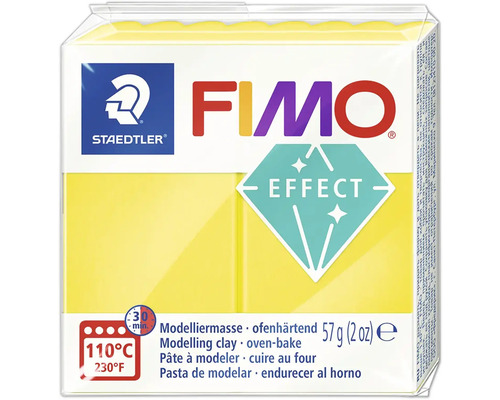 FIMO soft effect jaune néon 57 g