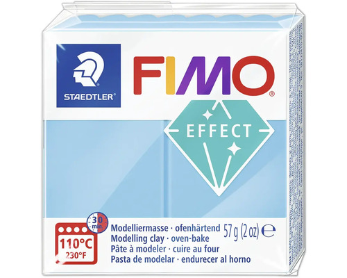 Pâte à modeler Fimo soft effect fluo bleu 57 g