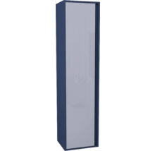 Armoire haute suspendue avec 1 porte Devo Cristal 2.0 gauche lxhxp 40x160x35 cm tyrolean blue/metal blue glass