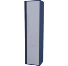 Hängehochschrank mit 1 Tür Devo Cristal 2.0 rechts BxHxT 40x160x35 cm tyrolean blue/metal blue glass