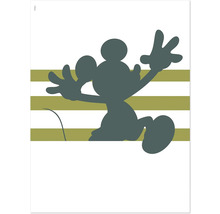 Micky Maus Silhouette mit Streifenmuster