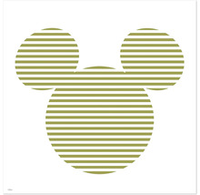 Mickey Mouse Symbol mit horizontalen Linien