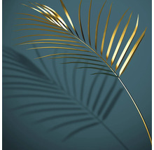 Dekorative goldene Palmblatt-Silhouette