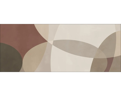 Tableau en verre Abstract Shapes XIV 125x50 cm