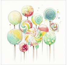 Glasbild Lollies I 50x50 cm