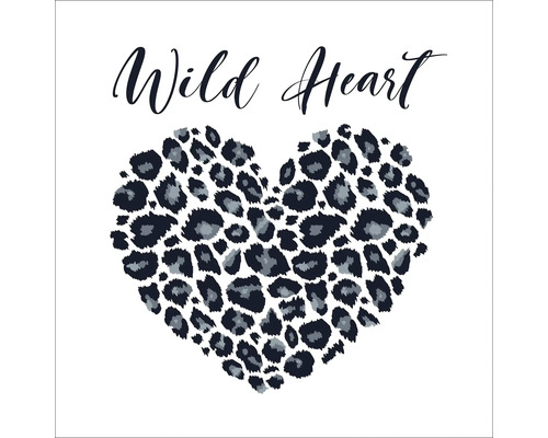 Glasbild Wild Heart 50x50 cm