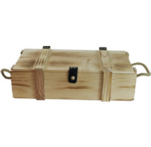 Weinbox "2er" geflammt 36,5x17x9,5 cm