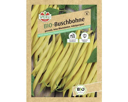 Bio Buschbohnen gelb Dior Sperli Gemüsesamen