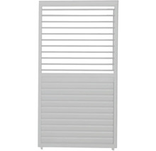 Élément de protection visuelle avec lamelles et grille